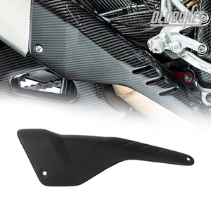 For Aprilia RSV4 2022 Carbon Fiber Exhaust Muffler Pipe Heat Shield Cover-Matte - Picture 1 of 13