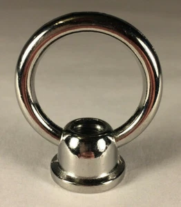 New 1 3/4" Zinc Colonial Loop Lamp Part w/ Nickel Finish & Wire Way, 1/8F NL855N - Picture 1 of 3