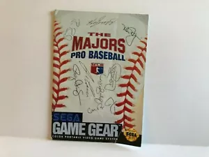 The Majors Pro Baseball Sega Game Gear MANUAL ONLY Authentic Insert - Picture 1 of 2