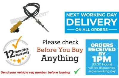 Sensore Temperatura Gas Scarico per RENAULT VEL SATISFACTION 2.0 dCi Adatto Prima Turbo - Immagine 1 di 4