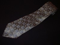 New Jos A Bank Tie Signature Silver Check Floral Woven Luxury Designer Jacquard 