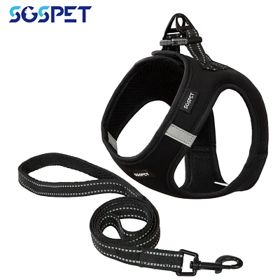 Soft Dog Harness Training Leash Breathable Mesh Harness XXXS XXS XS S M L - Image 1 of 4