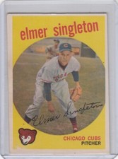 1959 Topps Baseball Card #548 Elmer Singleton Chicago Cubs - Ex-ExMt