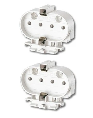 2pcs - 2G11 Fluorescent Lamp Holder/Socket For PL-L&TC-L lamps BJB (256-91 2 pc) - Image 1 of 4