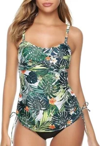 Tankini Sets for Women Ladies Bandeau Swimsuit with Shorts Bathing Suit - Picture 1 of 15