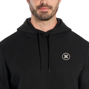 Hurley Men's Icon Graphic Fleece Hoodie Size S Black - Picture 1 of 3