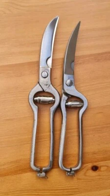 2x Vintage Geflügelschere Haastert Bull Wald SOLINGEN Edelstahl vor 1963 Rarität - Bild 1 von 4