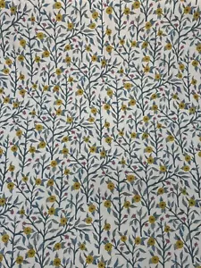 Voyage Maison fabric Yamuna Teal /Cream - Picture 1 of 10