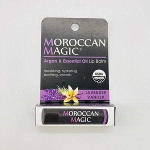 Moroccan Magic Organic Lip Balm Lavender Vanilla For Silky Smooth Lips - Picture 1 of 2