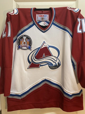 Peter Forsberg Colorado Avalanche 1996 Atanley Cup Jersey CCM Large Cover
