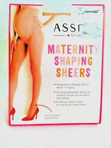 Spanx Assets Maternity Shaping Sheers Full Length Pantyhose Size 1 Nude NIP