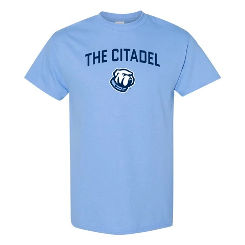 The Citadel Bulldogs Arch Logo T Shirt - Carolina Blue Cover