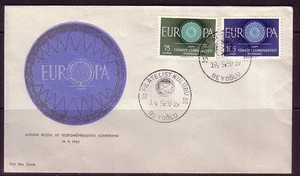 TURCHIA N. MI 1774-1775 FDC EUROPA 1960 RUOTA CARRO - Foto 1 di 1