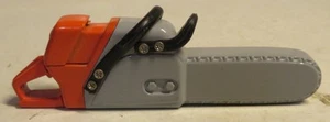 Vintage Orange Gray Chain Saw Butane Gas Lighter Torch Works Great Novelty 3-3/4 - Picture 1 of 16