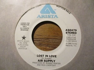 AIR SUPPLY *DJ COPY* "LOST IN LOVE" 45 RPM - Picture 1 of 1