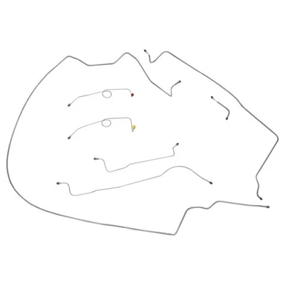 Plymouth Belvedere 1965 conversión doble maestro kit completo de línea de freno de acero inoxidable Foto 1 de 4