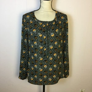 Blusa Top Cabi 3131 Talla S Mujer Eclipse Luna Celestial Popover Manga Larga - Imagen 1 de 17