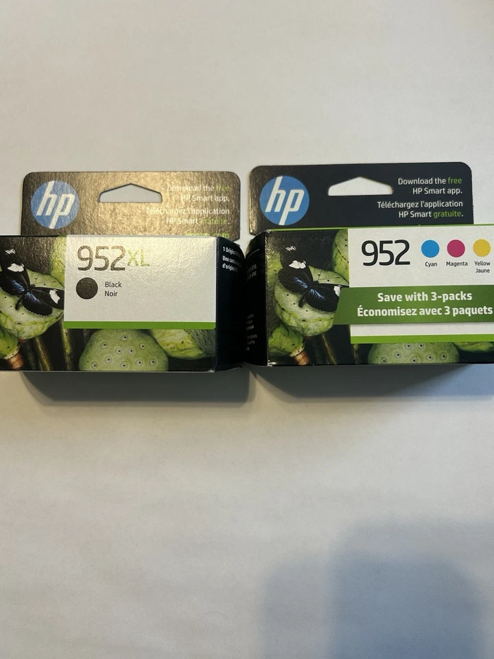 CARTUCHO NEGRO DE INYECCIÓN DE TINTA HP 952XL CON PAQUETE TRICOLOR DE INYECCIÓN DE TINTA 952 Foto 1 de 4