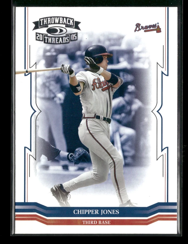 2005 Donruss Throwback Threads #10 Chipper Jones Atlanta Braves - Image 1 of 2