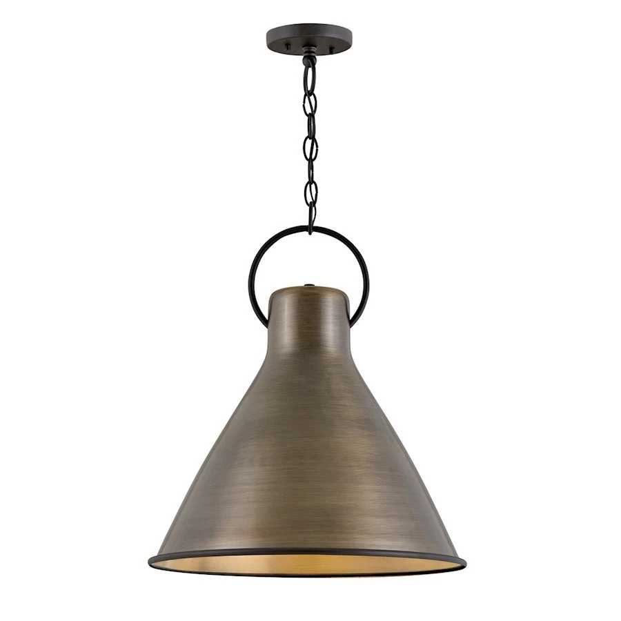 Hinkley Lighting Winnie 1 Light 21" Pendant, Dark Antique Brass - 3555DS - Image 1 of 1
