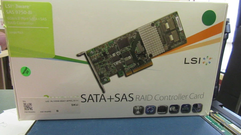 LSI00214 LSI MegaRAID 3Ware 9750-8i 6Gb/s SAS SATA RAID Card - Image 1 of 1