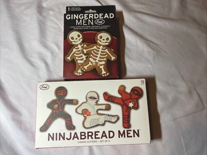 Fred GINGERDEAD MEN Cookie Cutter Stamper & Fred Ninjabread Men Cookie NIB - Picture 1 of 6