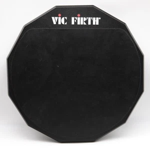 Almohadilla de práctica Vic Firth 12"" doble cara negra gris - Imagen 1 de 4