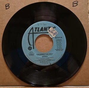 Genesis: Throwing It All Away / Throwing It All Away - Atlantic Promo 45rpm - Picture 1 of 3