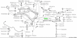 Conjunto de brazo, suspensión trasera derecha para: Nissan Skyline R33 GTR BCNR33 95-98 - Imagen 1 de 1