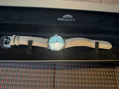 Orient Bambino V7 38mm Automatic Watch - Blue - RN-AC0M06L10B - Limited Edition - image 1 of 4