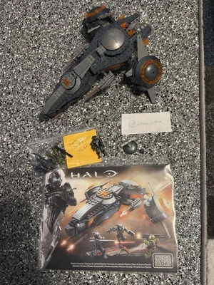 Halo Mega Bloks Phaeton Gunship CNG67 Used Complete Set W/ Manual - Image 1 of 4