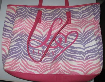 Lipsy Holdall Tasche Pink Lipsy Logo Gebraucht Druckknopfverschluss  - Bild 1 von 4