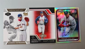 Daisuke Matsuzaka 3 Card Lot Topps CoSigners RC / 08 Trip Threads / 08 Refractor - Picture 1 of 3