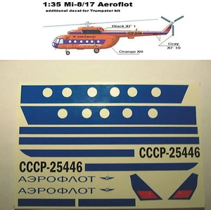 1/35 Additional Version Decals für Mi-8 / Mi-17 ( Trumpeter ) - Limited Edition  - Bild 1 von 1