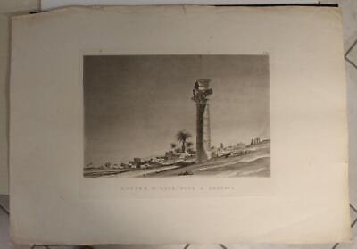 Oxyrhynchus Egypt 1837 Valeriani & Segato Antique Original Lithographic View • 12.79$