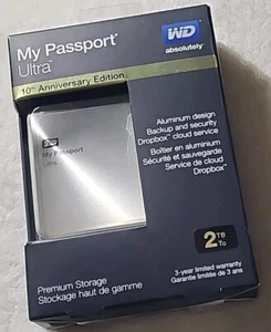Western Digital My Passport Ultra 2TB External 10th Anniversary Edition New - Picture 1 of 2