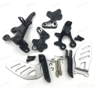 Soporte de estriberas delanteras negras para Suzuki GSXR600/750 2011-2020 GSXR1000 2009-16 - Imagen 1 de 8
