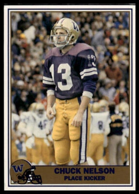 1992 Pacific Greats Washington Huskies #90 Chuck Nelson - Image 1 of 2