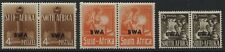 South West Africa 1941-43 4d, 6d, and 1/3d pairs mint o.g.