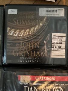 JOHN GRISHAM Audio Cd Lot 6 Book On Tape