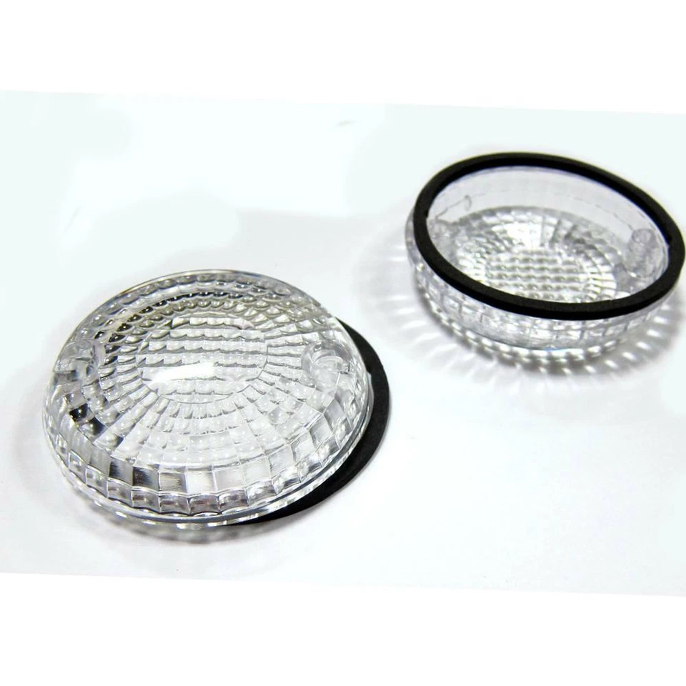 2x Clear Turn Signal Lenses For Kawasaki Eliminator BN 125 EL 250 w/ EVA Gaskets - Image 1 of 1