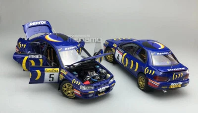 1/18 Kyosho Subaru 555 Impreza 1994 Rally RAC #4 Colin McRae Winner Diecast Open - Image 1 of 3