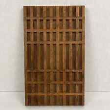 Dansk Teakwood Trivet Danish Mid Century Design Solid Wood 7.25x12 inches