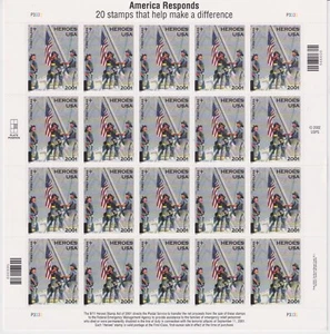 Stati Uniti 2002 Omaggio agli eroi dell'11 settembre 2001 MF di 20MNH (Cod.6821) - Foto 1 di 1
