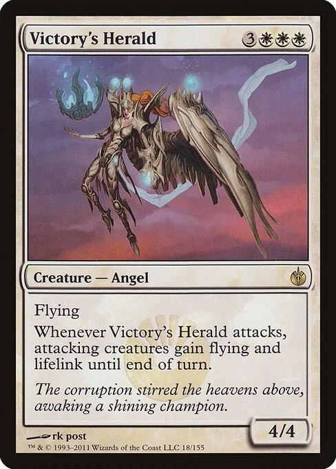 Victory's Herald 1x FOIL MtG FOIL Mirrodin Besieged SP/NM - Image 1 of 1