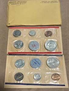 1959 P, D U.S. Mint - 10 Coin Uncirculated Set Original Government Packaging - Picture 1 of 1
