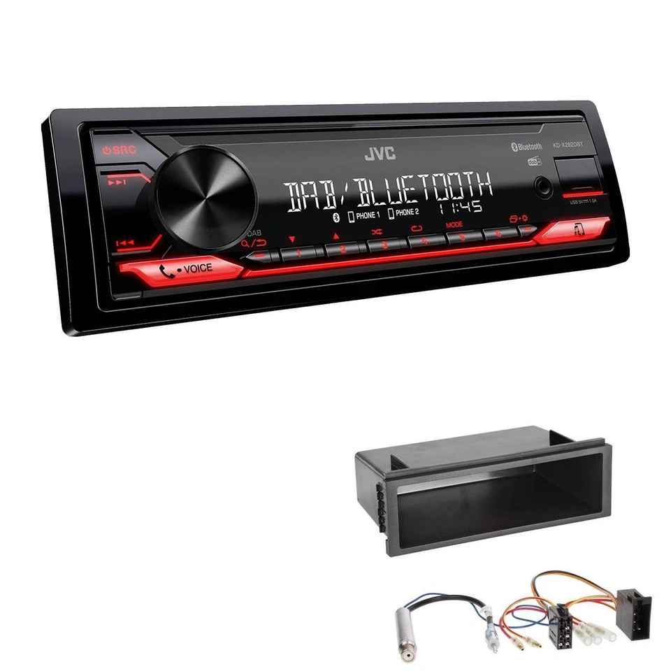 JVC Digital Auto Radio Bluetooth DAB USB für Volkswagen VW Polo 9N ISO