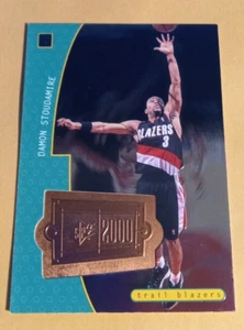 1998-99 SPx Finite 2000 Damon Stoudamire #167 - 0467/4050 - Blazers - Picture 1 of 2