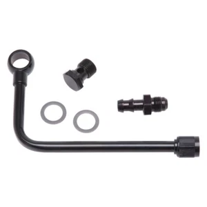 Edelbrock 81263 Fuel Inlet Line Kit For Edelbrock Carburetors 3/8" Inlet Black - Picture 1 of 3