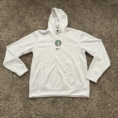 Nike Chicago Sky WNBA Team Issue Pregame Hoodie White Men's Size Large-Tall - Image 1 of 4